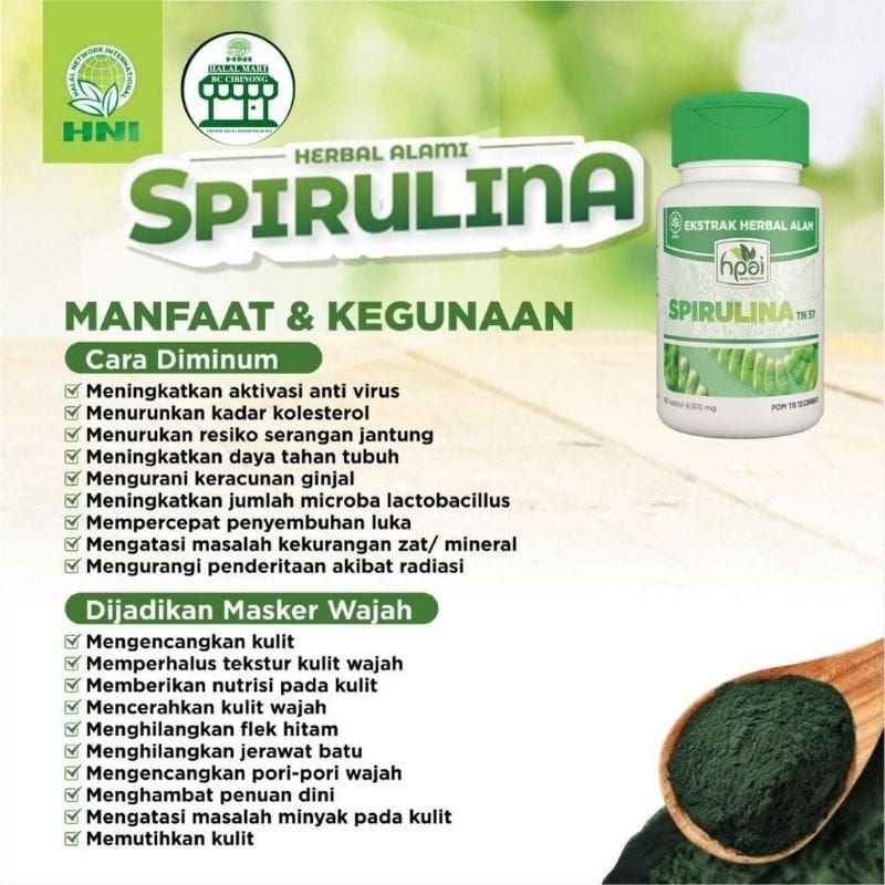 Spirulina HNI Original BPOM