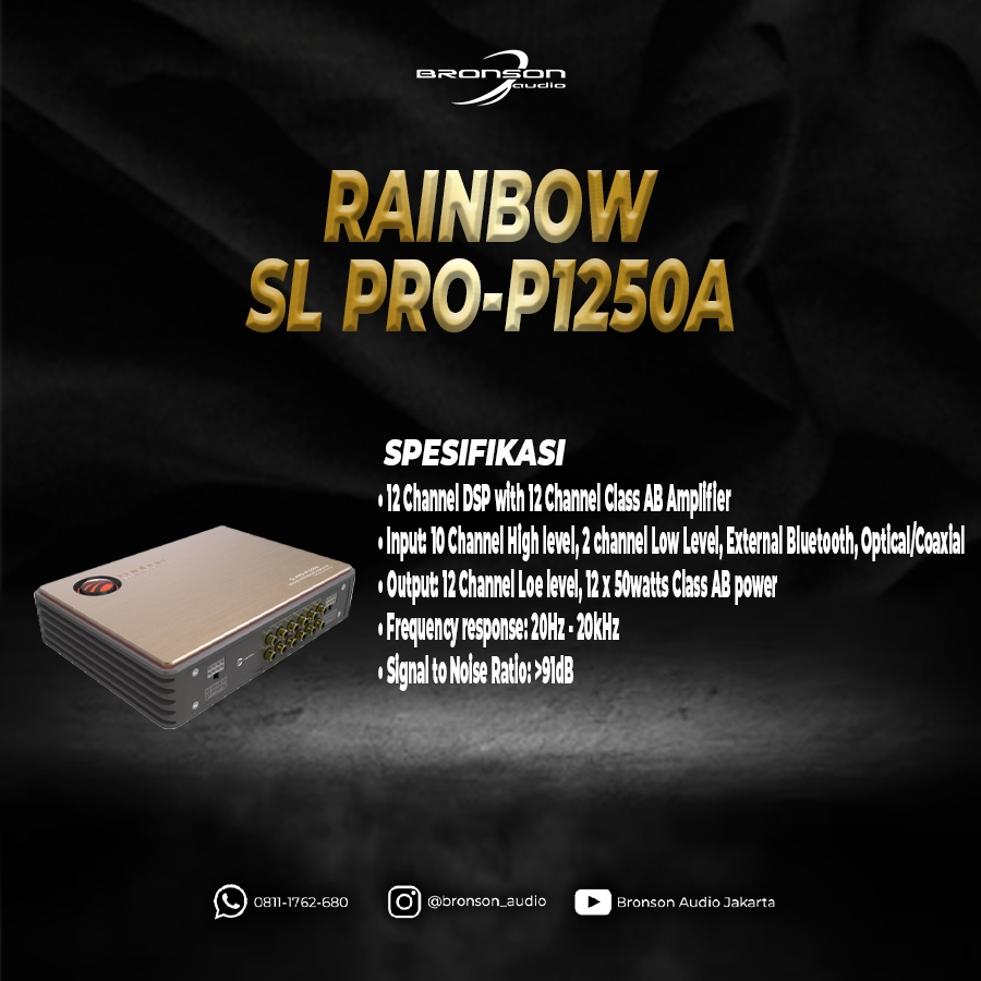 DSP AMPLIFIER RAINBOW SL PRO-P1250A