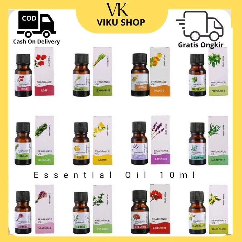 Minyak Aromaterapi / Chenf Pure Essential Fragrance Oils Aromatherapy Diffusers 10ml