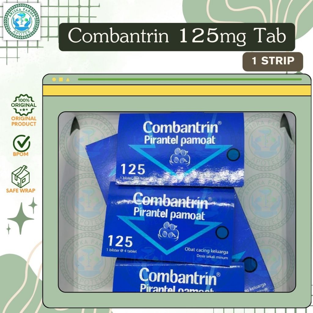 Combantrin 125mg Tab per strip