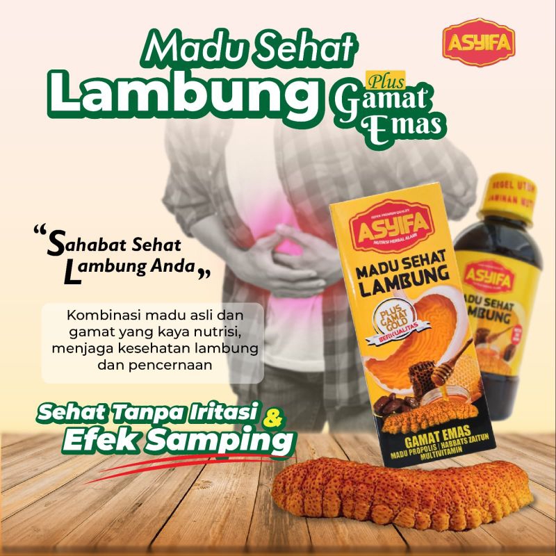 Madu sehat lambung PREMIUM plus gamat emas