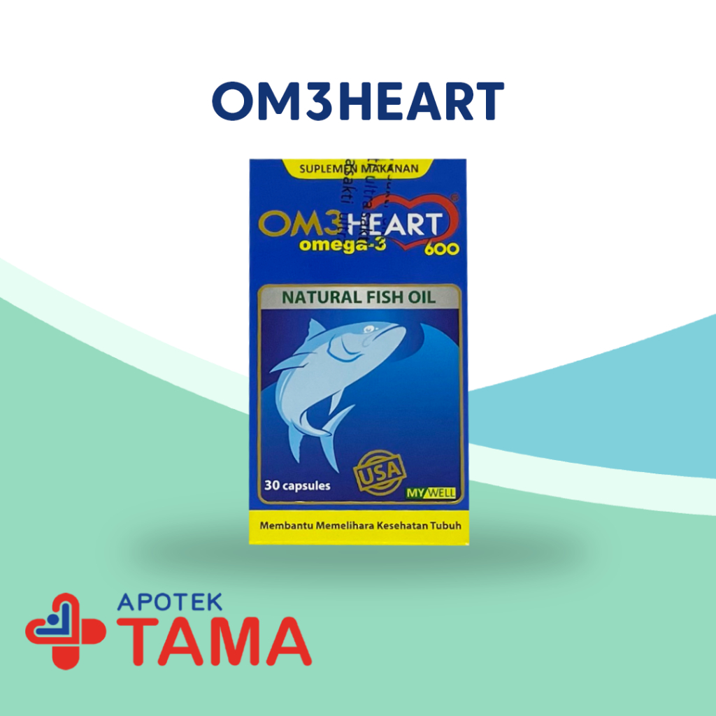 Om3Heart Botol Isi 30 Kapsul