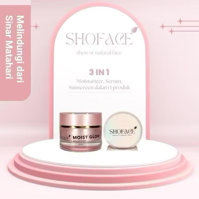 [COD] DISTRIBUTOR RESMI SHOFACE - MOIST GLOW WITH UV FILTER