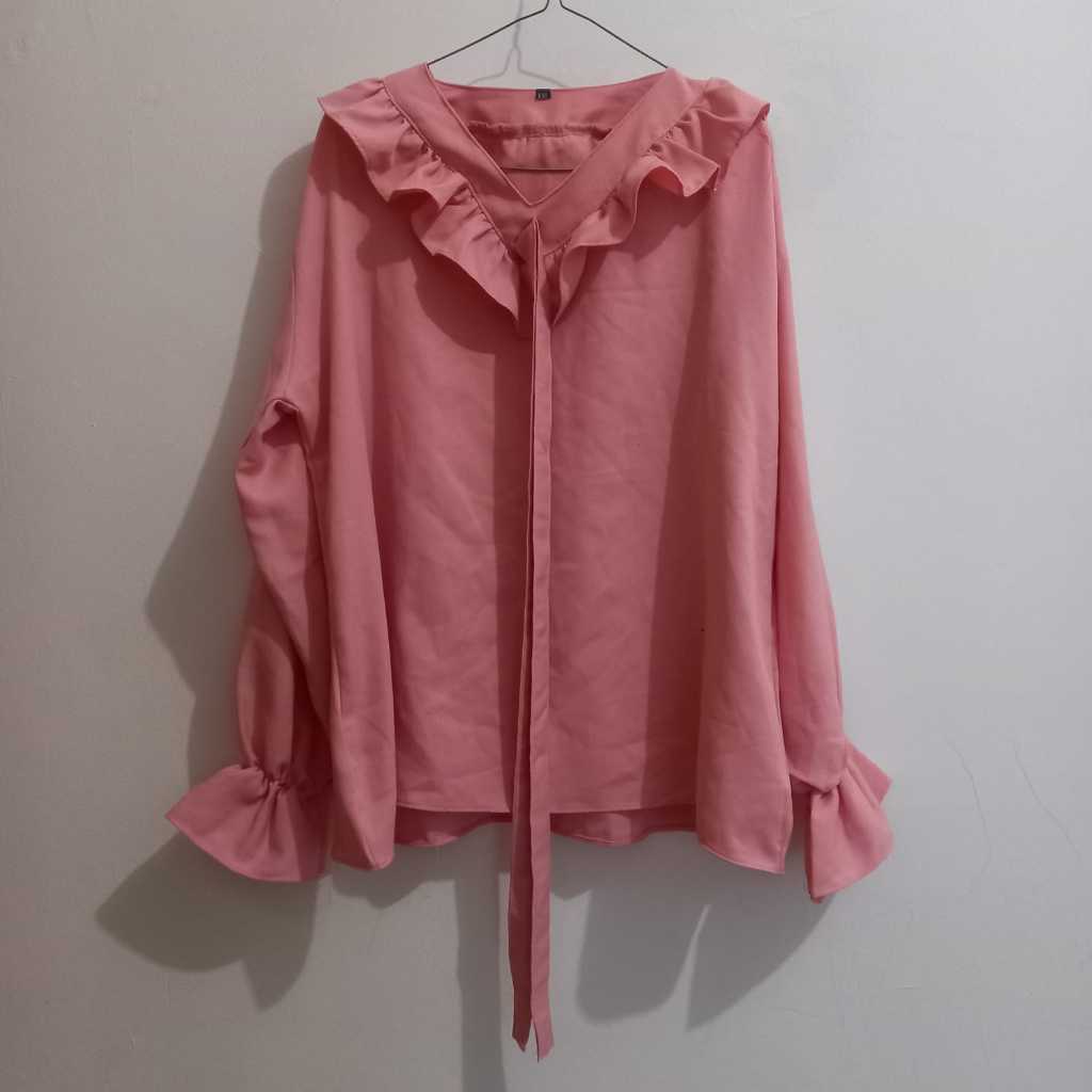 Blouse wanita pink