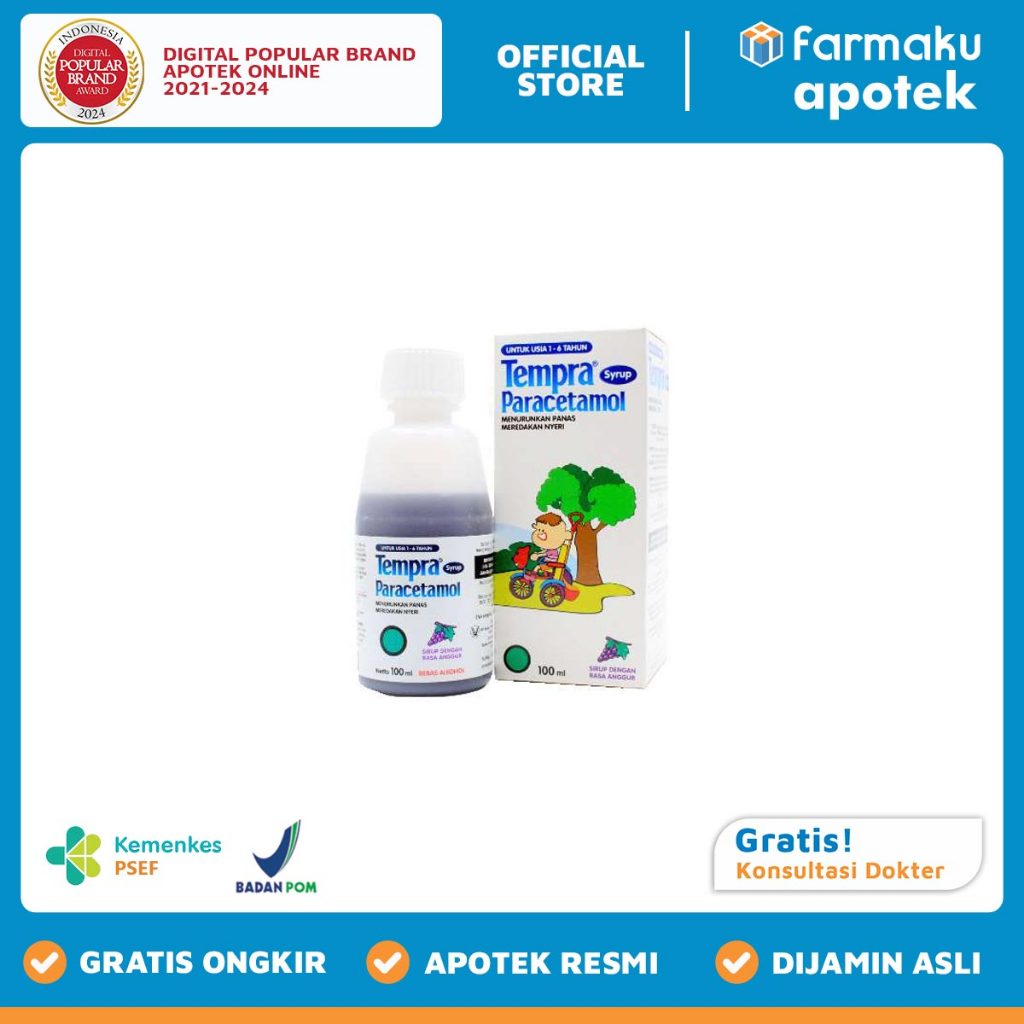 Tempra Grape Syrup 100 ml  - TJD