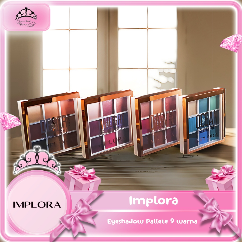 Implora Eyeshadow Pallete 9 warna
