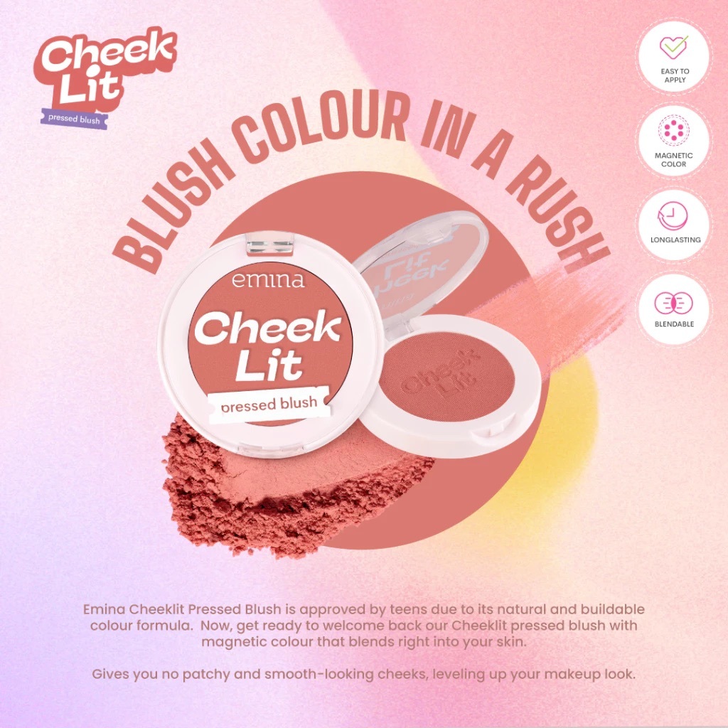 Emina Cheek Lit Pressed Blush 3.5g