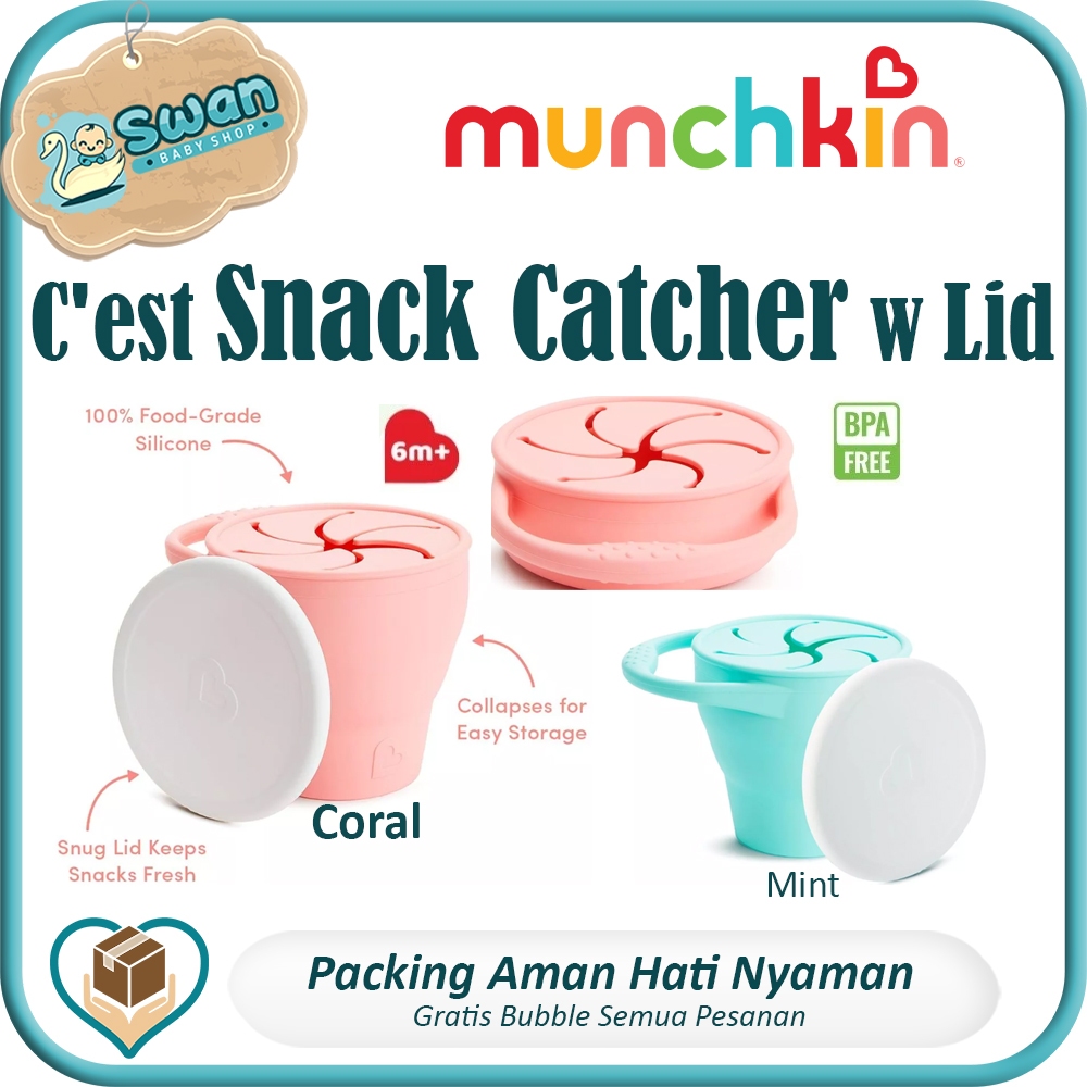 Munchkin C'est Silicone Snack Catcher w/Lid