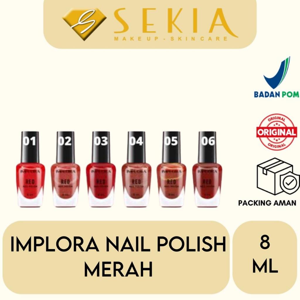 Implora Nail Polish Red 8ml (per pcs)