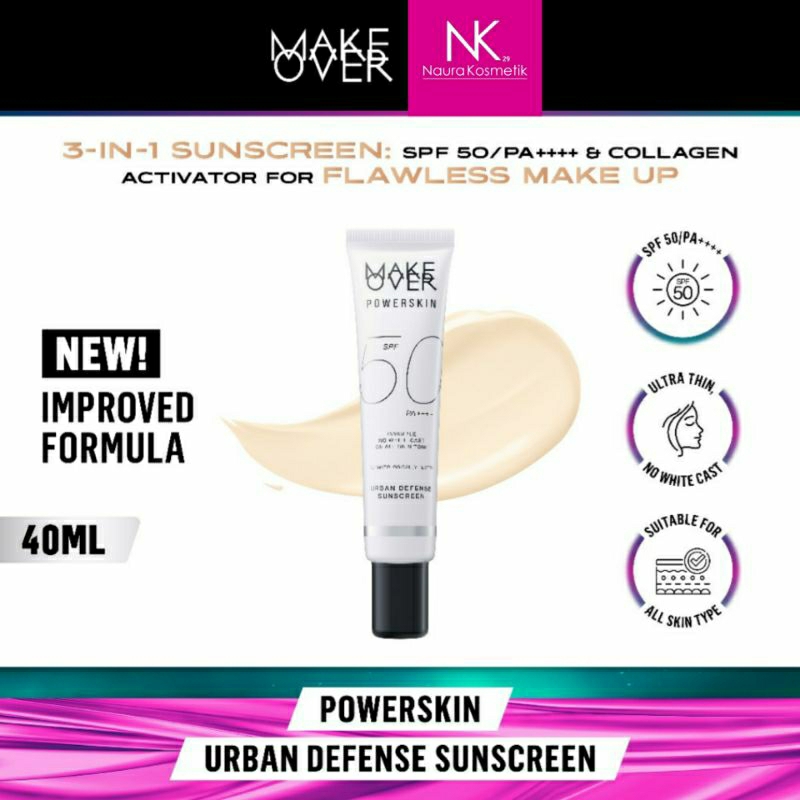 MAKE OVER Powerskin Urban Defense Sunscreen 40 ml