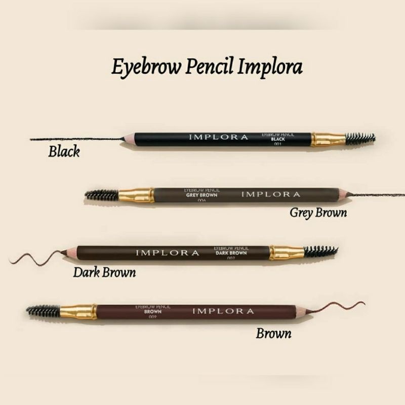 Pensil Alis Implora Black