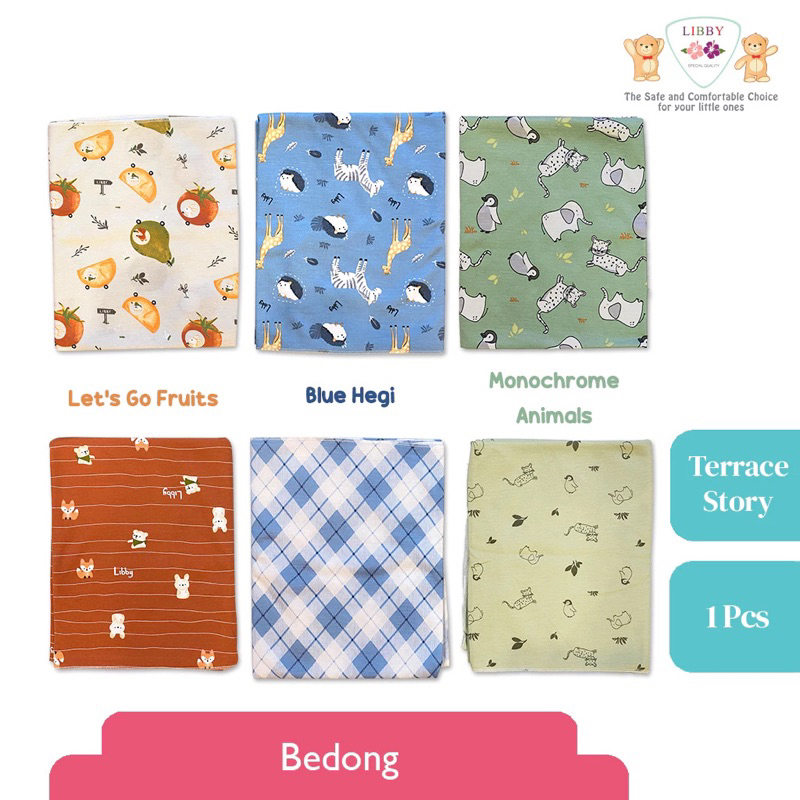 bedong motif libby 3 pcs