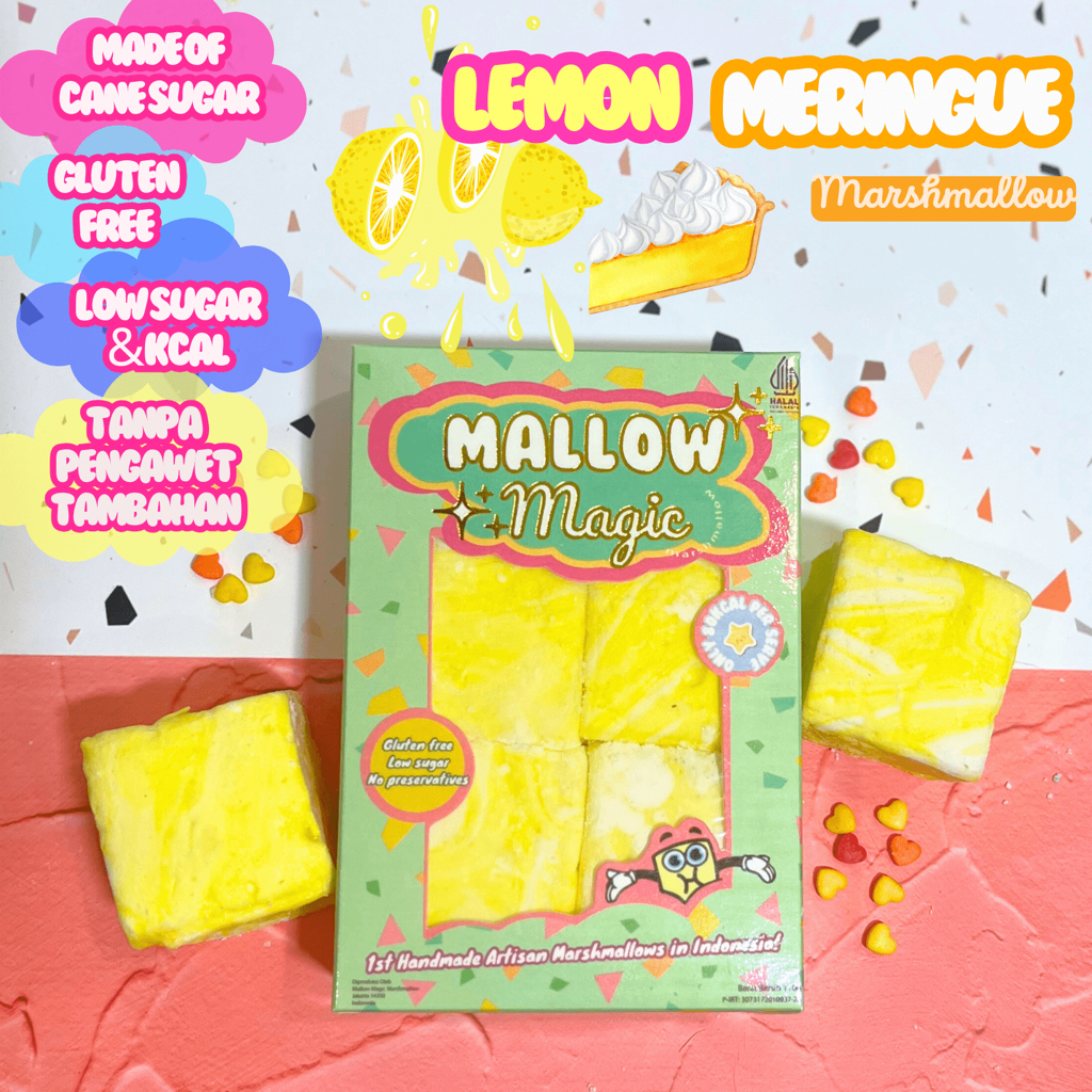 Lemon Meringue Cake Magic Marshmallow - (HALAL) Small Box Version
