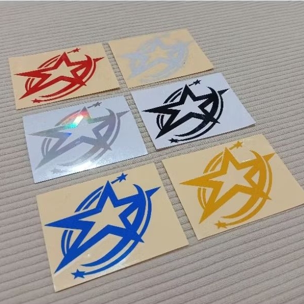 Stiker bintang cutting