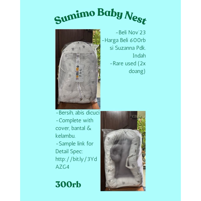 Sumimo Baby Nest - Preloved