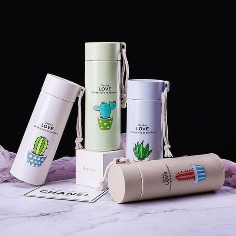 Botol minum kaca cover plastik