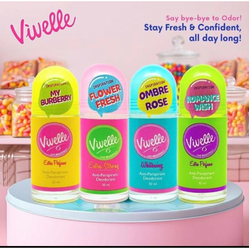 Vivelle Roll On Deodorant 50ml (Select the Variant)