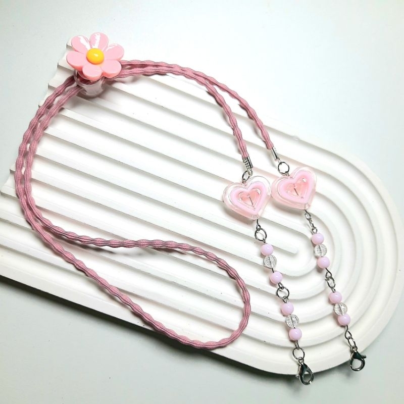 STRAPMASK BUNGA - PINK BABY