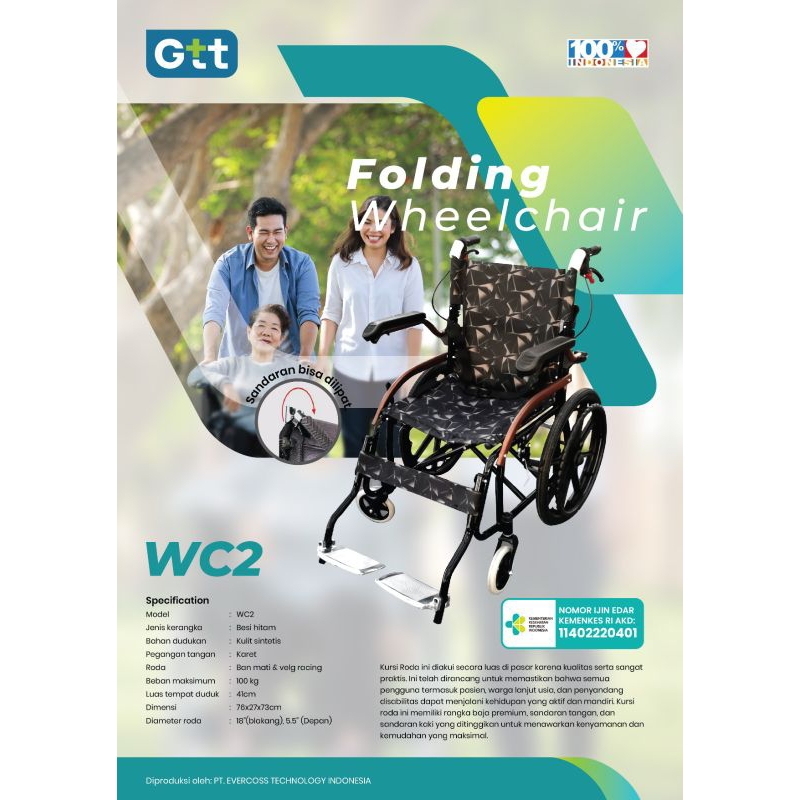 KURSI RODA GTT WC2