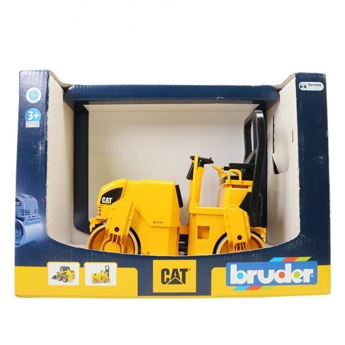 Bruder Cat Asphalt Drum Compactor Mainan Anak