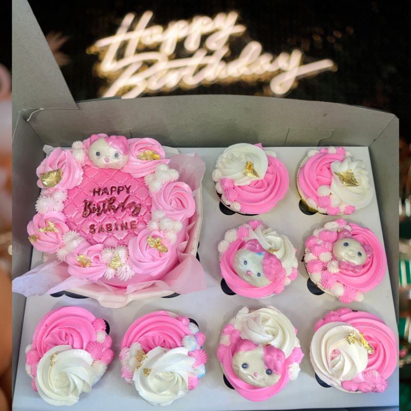 set bento cup cake @8pcs