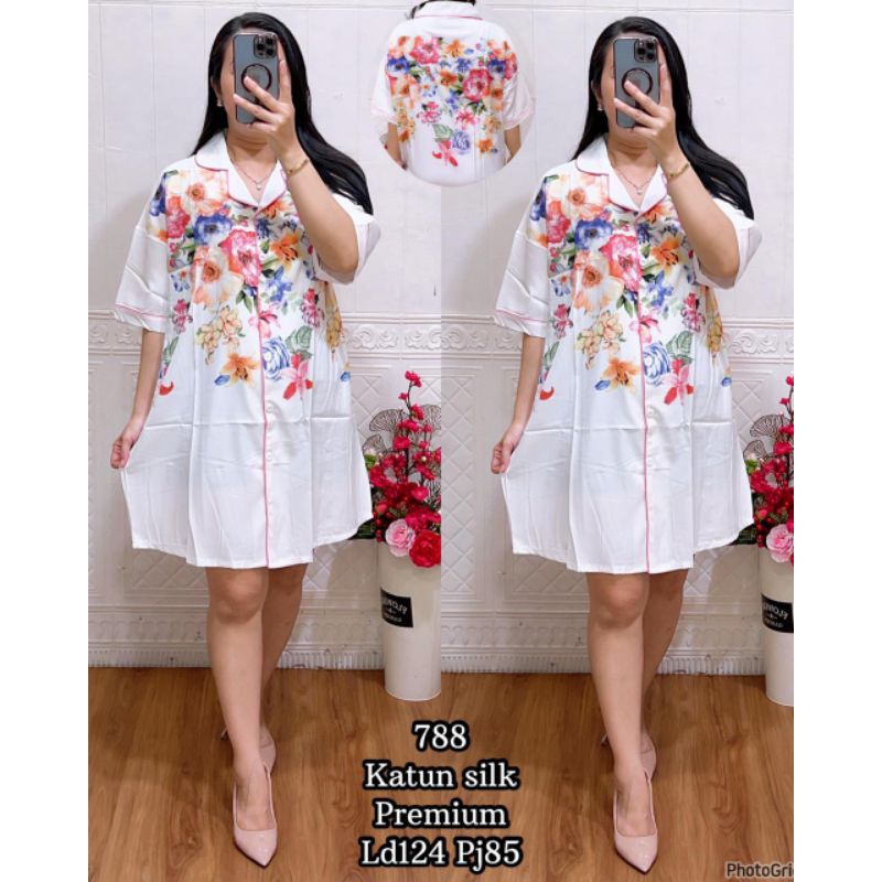LF 788 DASTER BUNGA BAHAN SILK IMPORT