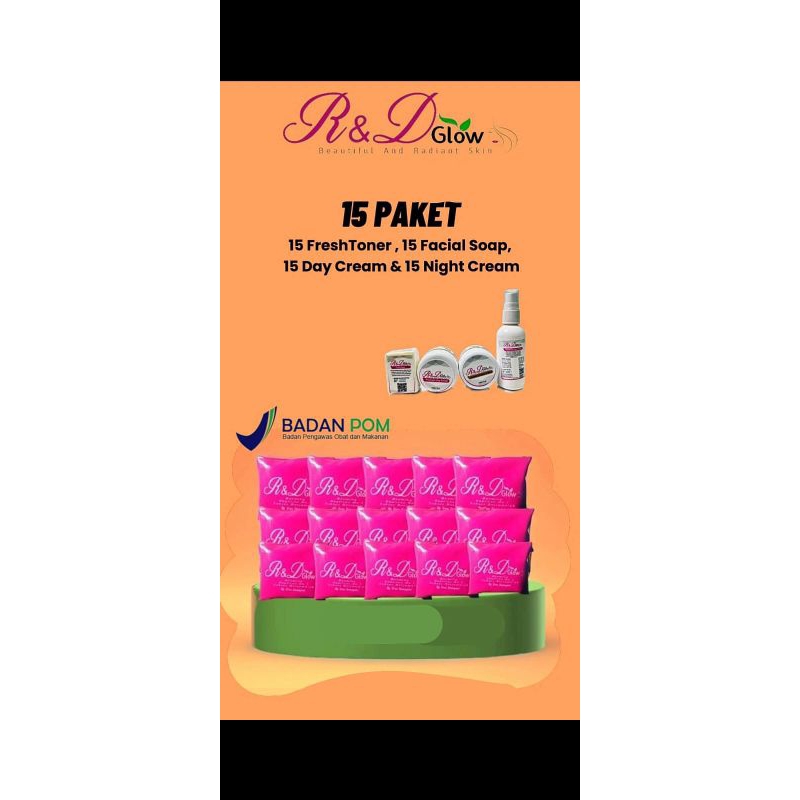 PAKET HEMAT, 15 PAKET R&D GLOW