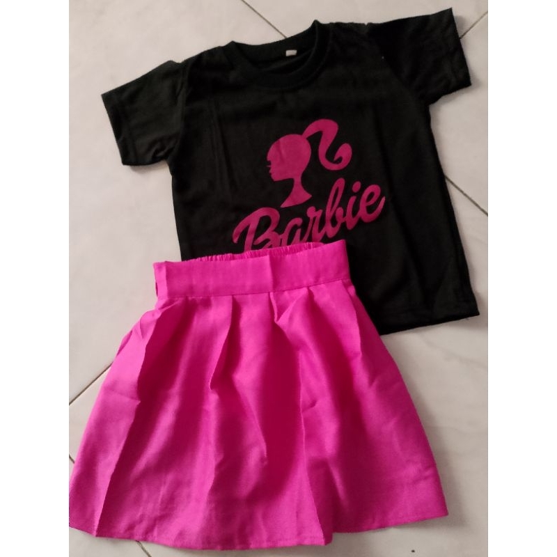 setelan rok Barbie