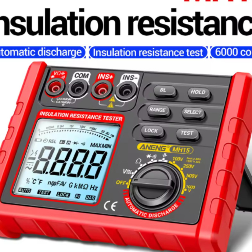 Digital Multimeter Voltage Tester Backlit Screen 6000 Count - MH15