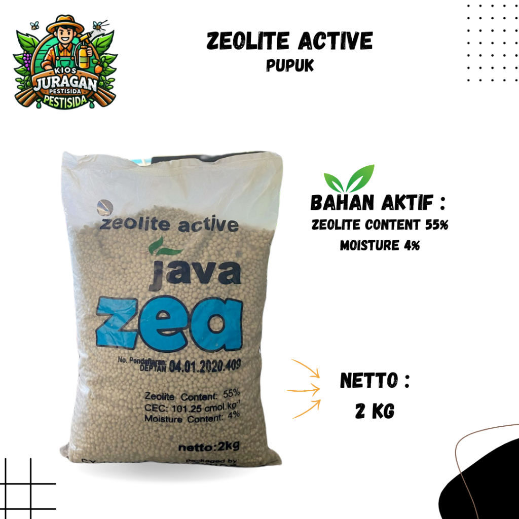 PUPUK ZEOLITE ACTIVE 2KG JAVA ZEA