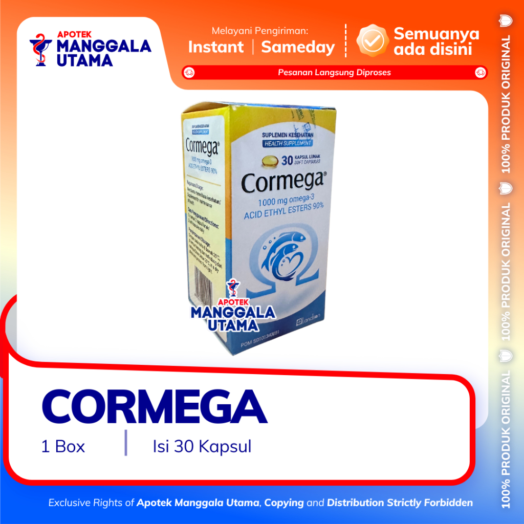 CORMEGA PER BOTOL ISI 30 KAPSUL