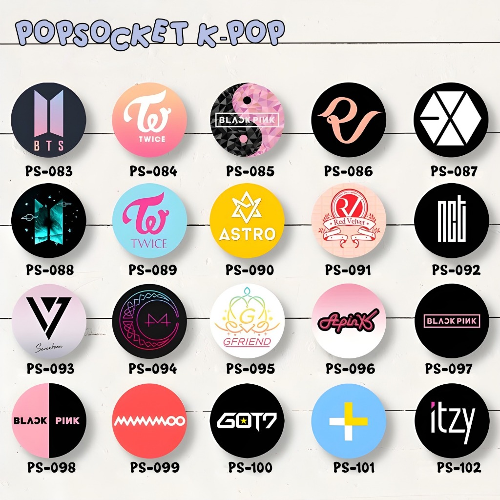 Phone Holder Pop Socket Griptok poping socket  - Pop Up Socket Ring Stand PS083 BC14154