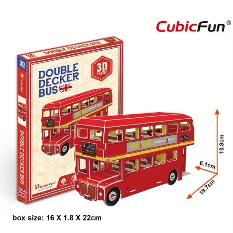 Cubicfun 3D Puzzle Mini Double Decker Bus