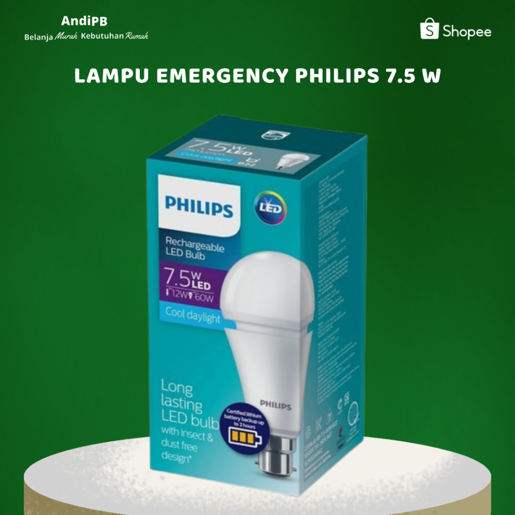 LAMPU EMERGENCY PHILIPS 7.5 W