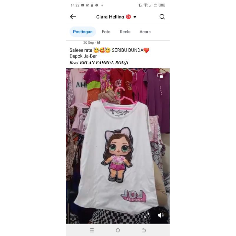 baju anak dan dewasa
