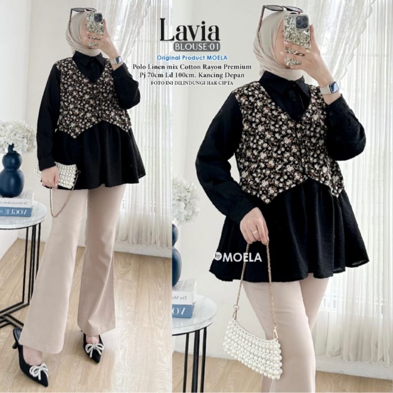 LAVIA BLOUSE BY MOELA