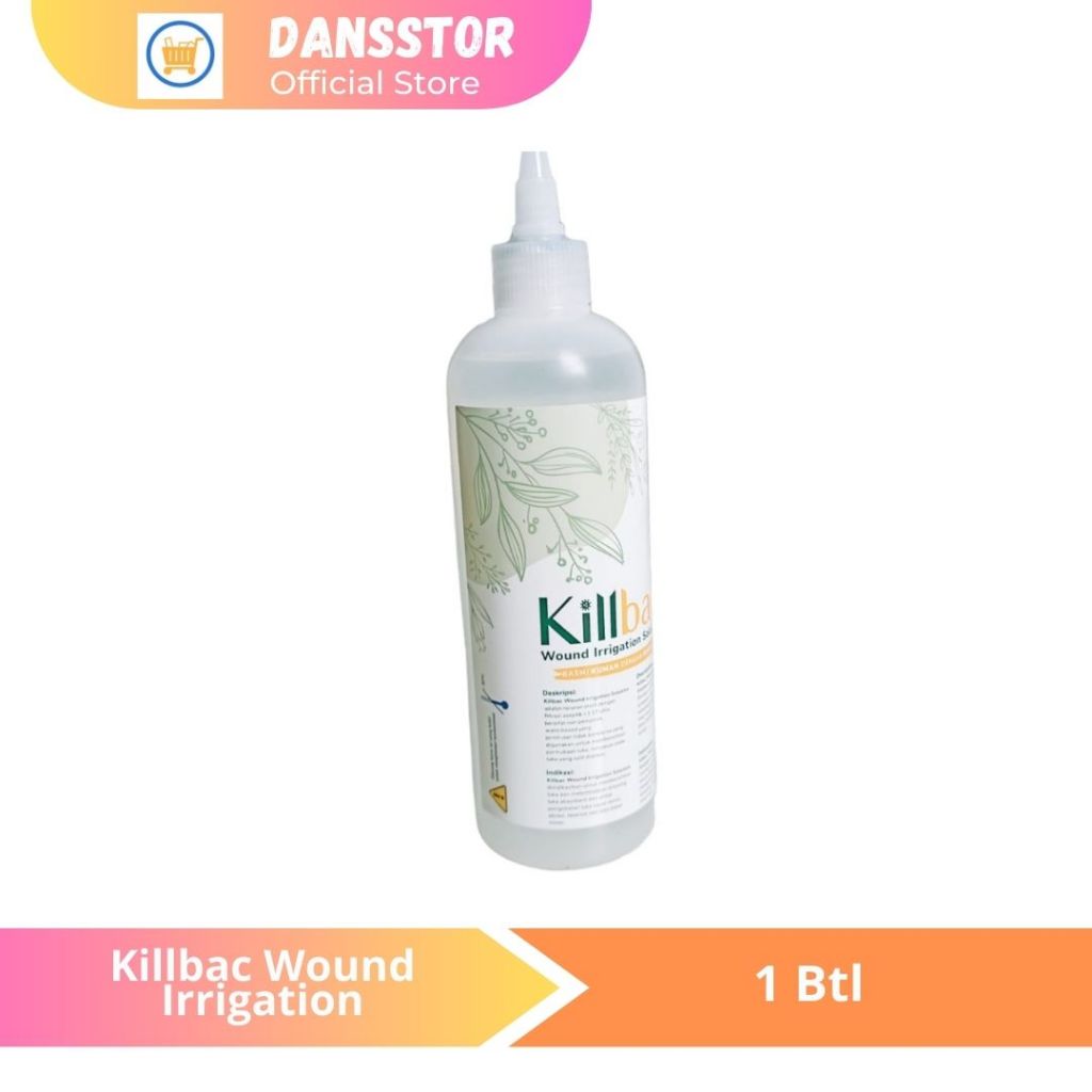 killbac wound irrigation solution 350 ml botol
