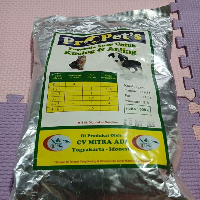 Propets susu kucing dan anjing