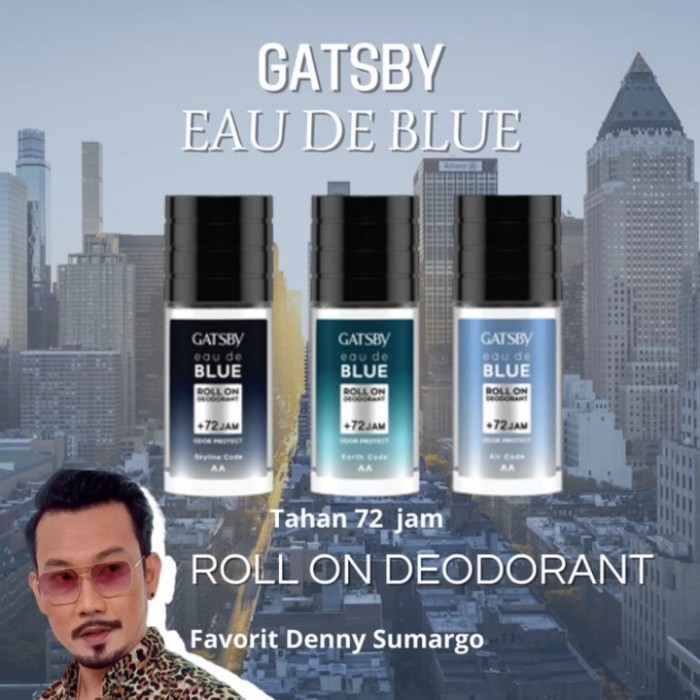 GATSBY  EAU DE BLUE ROLL ON 50ML
