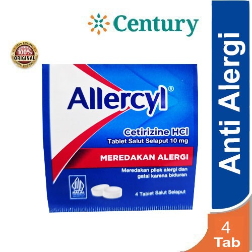 ALLERCYL STRIP 4 TABLET / ALERGI