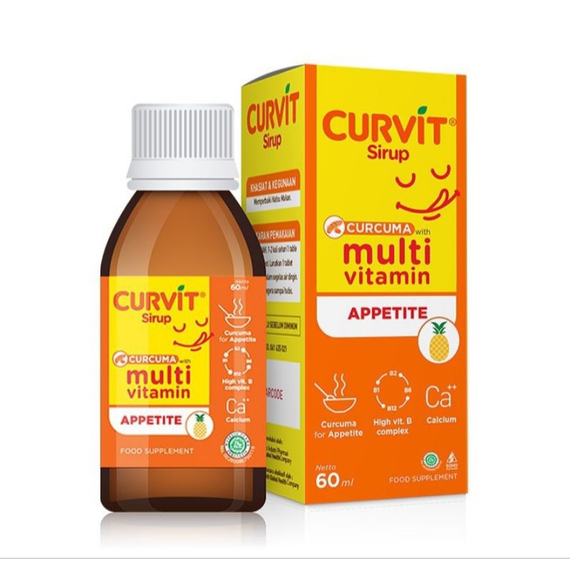 CURVIT Syrup 60ml/120ml - Suplemen Makanan