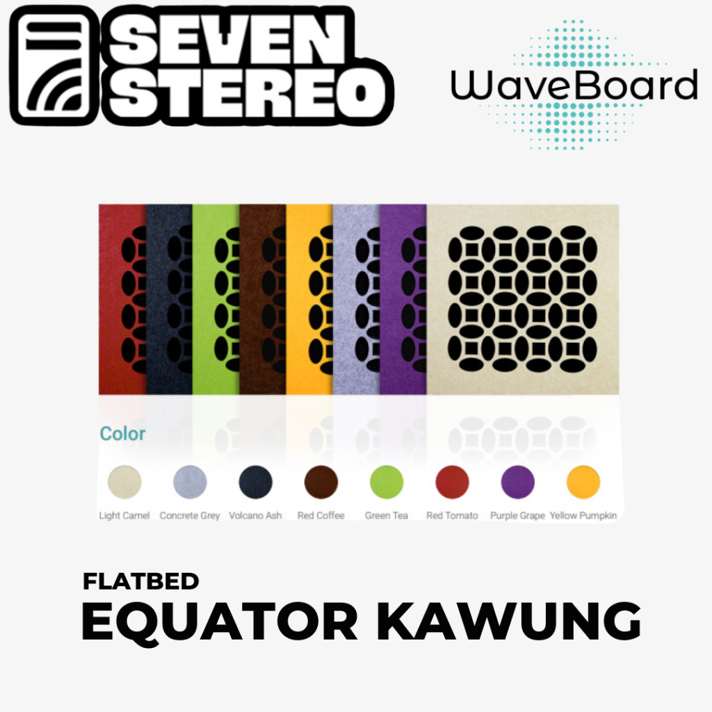 Akustik Panel Waveboard Flatbed Equator Kawung