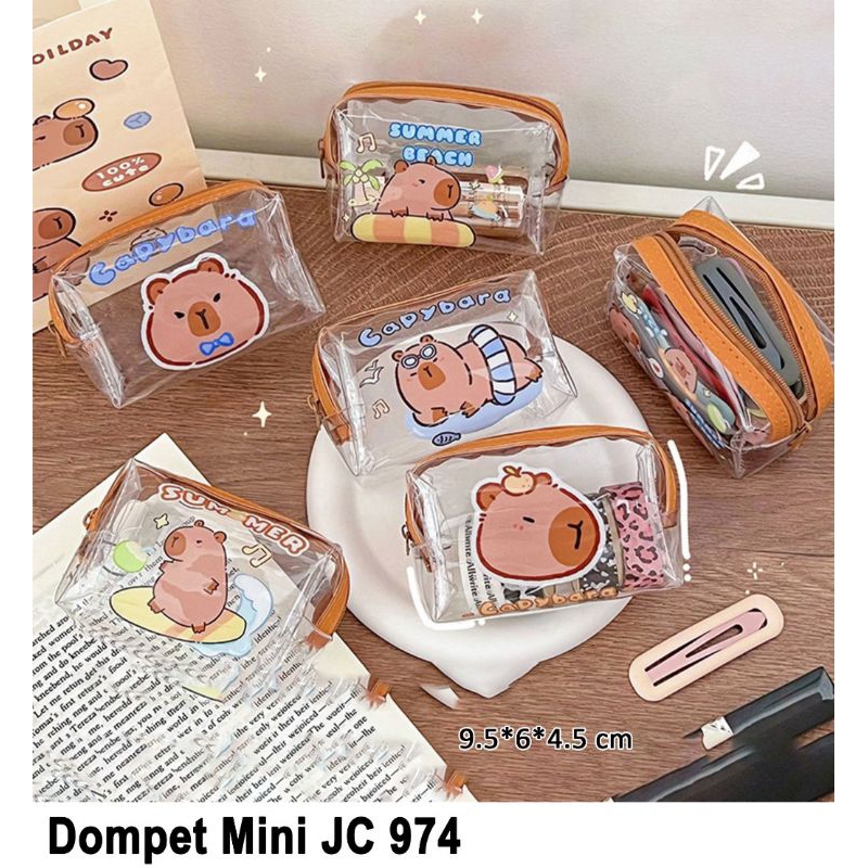 PREMIUM Dompet Koin Transparan Capybara