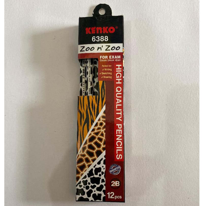 pensil kenko 2B 6388 ZOO