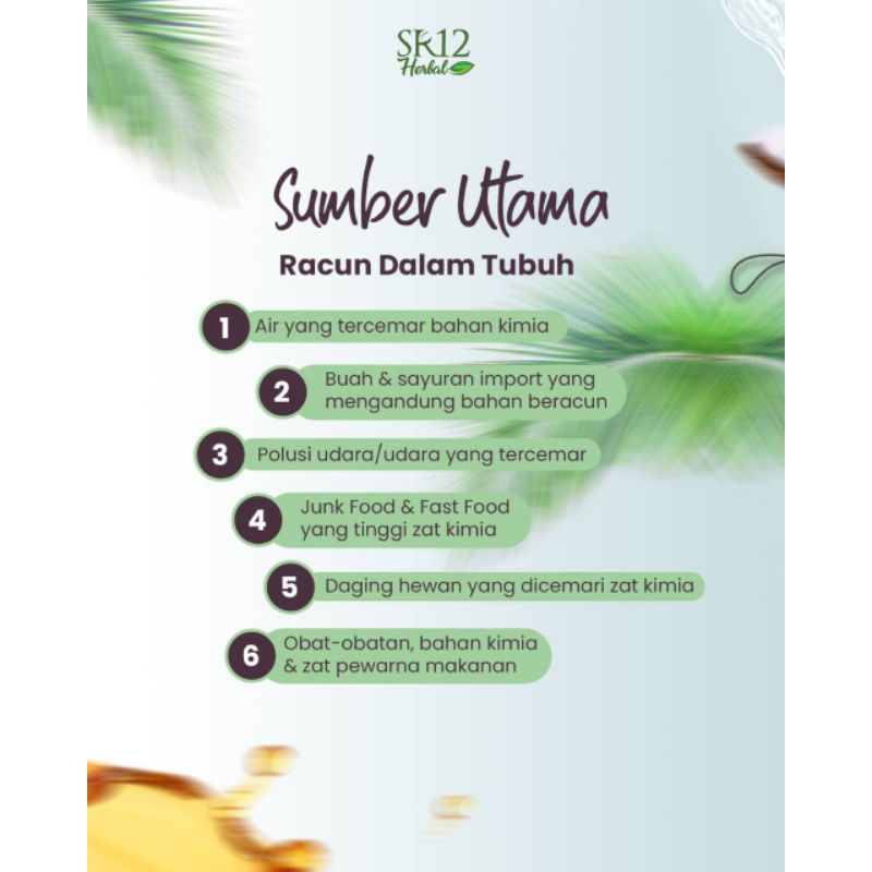 PROGRAM CBA SR12 (PAKET CLEANSING, PAKET BALANCING, PAKET ACTIVATING )