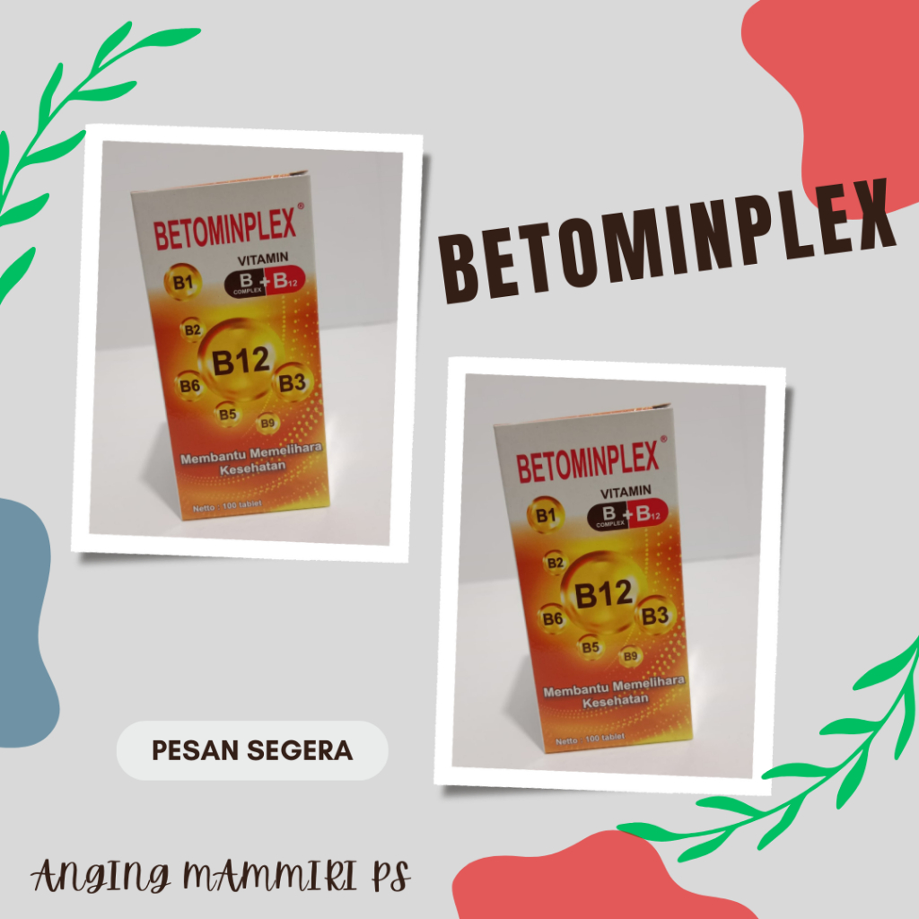 BETOMINPLEX VITAMIN B COMPLEX + B 12 (BOTOL)