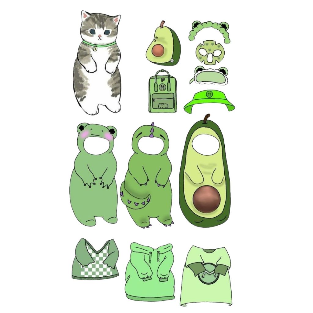 Paper Craft Kucing / Stiker Kucing