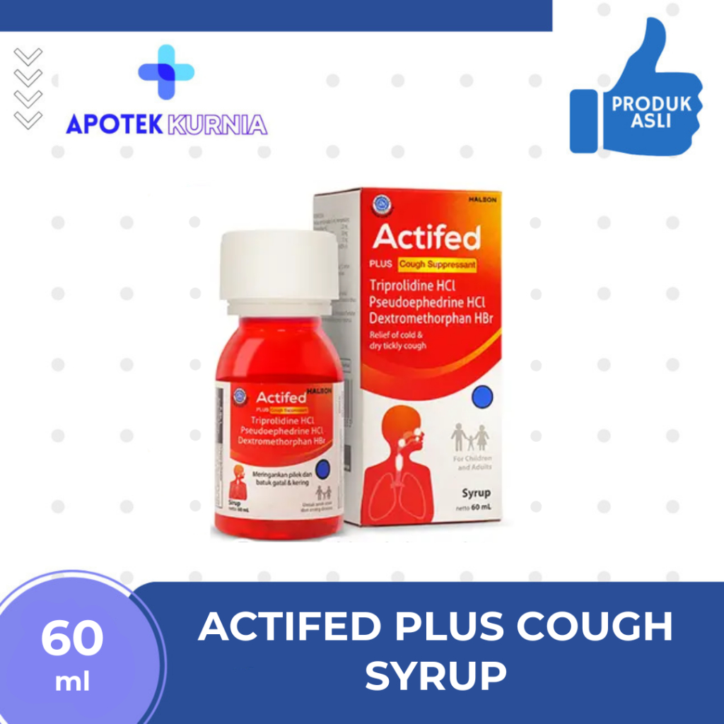 ACTIFED PLUS COUGH SYRUP 60ML