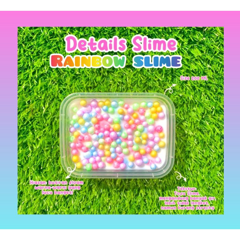 Rainbow slime Murah meriah promo