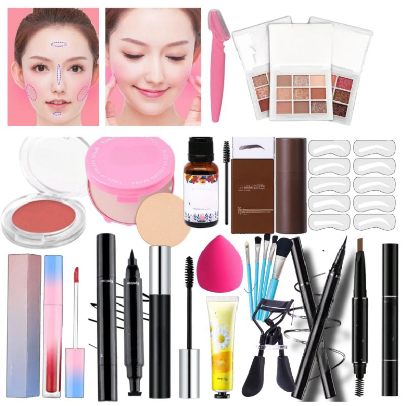 (BISA COD) PAKET SET MAKEUP 15 ITEM